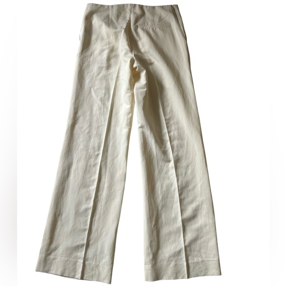 VTG Lanvin Paris Eté 2007 Alber Elbaz White Wool Blend Trousers FR 36/US 4 - Picture 2 of 11